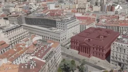 Parliamentary buildings: 89,000 square meters around the Plaza de las Cortes