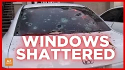 Hail damages cars, windows in north Phoenix during storm