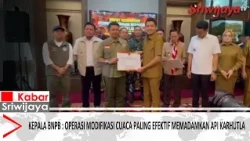 Head of BNPB: Weather Modification Operations Most Effective for Extinguishing Forest and Land Fires