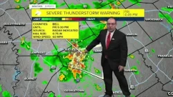 Severe thunderstorms hit Central Texas Friday evening