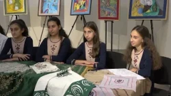 Ասեղնագործուհի Մարալ Բերբերիանը վարպետաց դաս է անցկացրել Գավառի գեղարվեստի դպրոցի սաների հետ