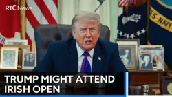 US President Donald Trump considers attending Irish Open in September | RTÉ News
