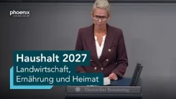 Aussprache zum Haushalt für Landwirtschaft, Ernährung und Heimat | 10.09.26