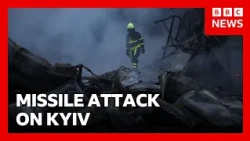 Missiles hit Kyiv after Russia agrees to US call to resume Ukraine peace talks | BBC News