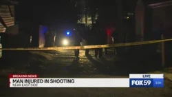 Man in serious condition after near east side shooting, reported burglary