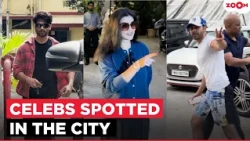 Shahid Kapoor RUSHES inside his car | Varun Dhawan BREIFLY waves at paps | Celebs Spotted