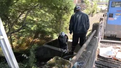 Landslide in Shigaraki-cho: Drainage work begins at the regulating reservoir