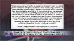01 BY AUGUST 25, ALL TOWN HALLS MUST BE ENROLLED IN THE GHISEUL.RO PLATFORM