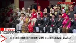 81st Indonesian Independence Day, Palembang City Officials Wear Traditional Attire from Across th...