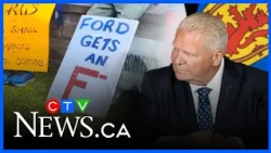 Protesters rally across Ontario against Doug Ford policies