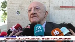 ATTUALITÀ. LUCI D’ARTISTA. DE LUCA: “ACCESE DALLA PRIMA SETTIMANA DI NOVEMBRE"