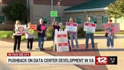 Advocates marching in Richmond Saturday calling for pause on new data centers