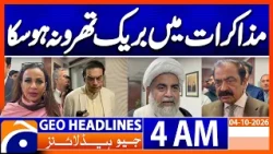 No Breakthrough in Government-PTI Negotiations | 4 AM Geo News Headlines (3rd Oct 2026)