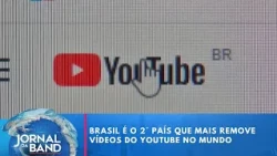 Brasil é 2° país que mais remove vídeos do YouTube no mundo | Jornal da Band