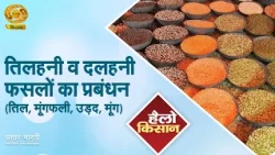 Hello Kisan: Management of Oilseed and Pulse Crops | Sesame, Groundnut, Urad, Moong | DD Kisan | ...