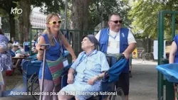 Pèlerins à Lourdes pour le 153e Pèlerinage National