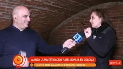Darío Izaguirre presents a major archaeological discovery live from a 19th-century cistern