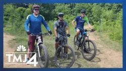 Bombing down new mountain biking trails in Sheboygan