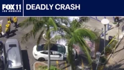 1 dead after car crashes into food stand