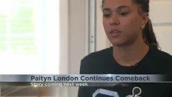 Paityn London continues comeback from torn ACL