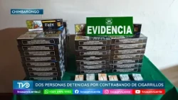Carabineros arrest two for cigarette smuggling during traffic stop on Route 5 South