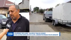 Roman: Locuitor nemulțumit de carosabilul nerefăcut după o avarie