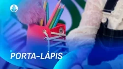 Porta-lápis tênis em EVA por Ivone Nery | Faça Você Mesmo