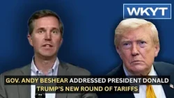 Gov. Andy Beshear addressed President Donald Trump’s new round of tariffs