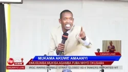 MUKAMA AKUWE AMAANYI ; Omusumba Mukisa agamba fuba nnyo okusaba