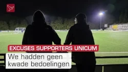 Supporters van VV Unicum in Lelystad hebben spijt.