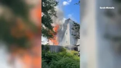 32 people displaced after fire burns through Lewiston apartment building
