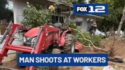 Man accused of shooting at workers cutting down trees near his home in Clackamas County