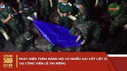 More martyr grave trenches discovered at Le Thi Rieng Park | 500-Day-and-Night Campaign | QPVN