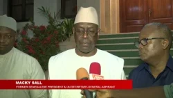 FORMER SENEGALESE PRESIDENT MACKY SALL ARRIVES IN BANJUL