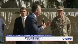 Secretary Hegseth Commends National Guard Amidst Protestors