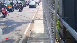 SAFETY FENCE INSTALLED ON THE EAST SIDE OF SOEKARNO HATTA BRIDGE, MALANG
