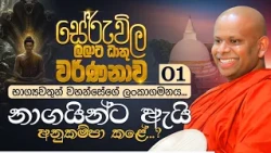 01. භාග්‍යවතුන් වහන්සේගේ ලංකාගමනය | නාගයින්ට ඇයි අනුකම්පා කළේ..? | සේරුවිල ලලාට ධාතු වර්ණනාව..