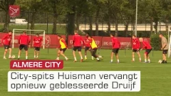 City-spits Huisman vervangt opnieuw geblesseerde Druijf bij duel tegen FC Dordrecht