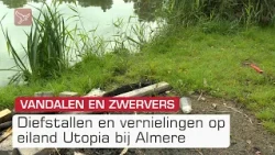 Diefstallen en vernielingen op eiland Utopia bij Almere, 'Gedoogde bewoning kan een oplossing zijn'