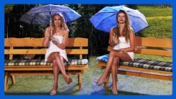 Diana & Lina present a transparent umbrella @PEARL-TV