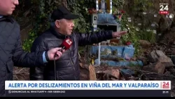 Landslide alert in Valparaíso and Viña del Mar