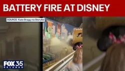 Portable phone charger bursts into flames at Disney World