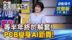 【錢線百分百】20260901完整版(中集)《等半年終於解套! 先逃命還是繼續抱? 跟國家隊低買高賣 10檔人氣股操作密碼!》│非凡財經新聞│