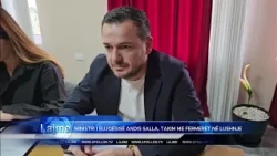 Ministri i Bujqësisë Andis Salla, takim me fermerët në Lushnje.