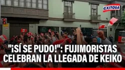 🔴🔵Simpatizantes de Fuerza Popular recibieron a Keiko Fujimori a su llegada al Congreso
