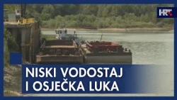 Niski vodostaj remeti poslovanje Osječke luke