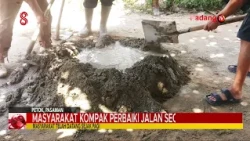 COMMUNITY WORKS TOGETHER TO REPAIR ROAD INDEPENDENTLY   ega