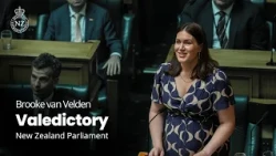 Brooke van Velden MP Valedictory Statement, 22 September 2026