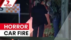 Man fighting for life after car fire | 7NEWS