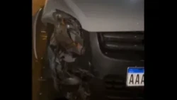 Parked pickup truck destroyed in hit-and-run in San Lorenzo
